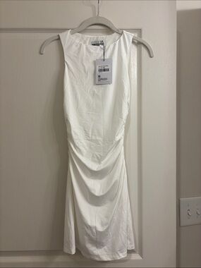 Princess Polly White Ruched Mini Dress